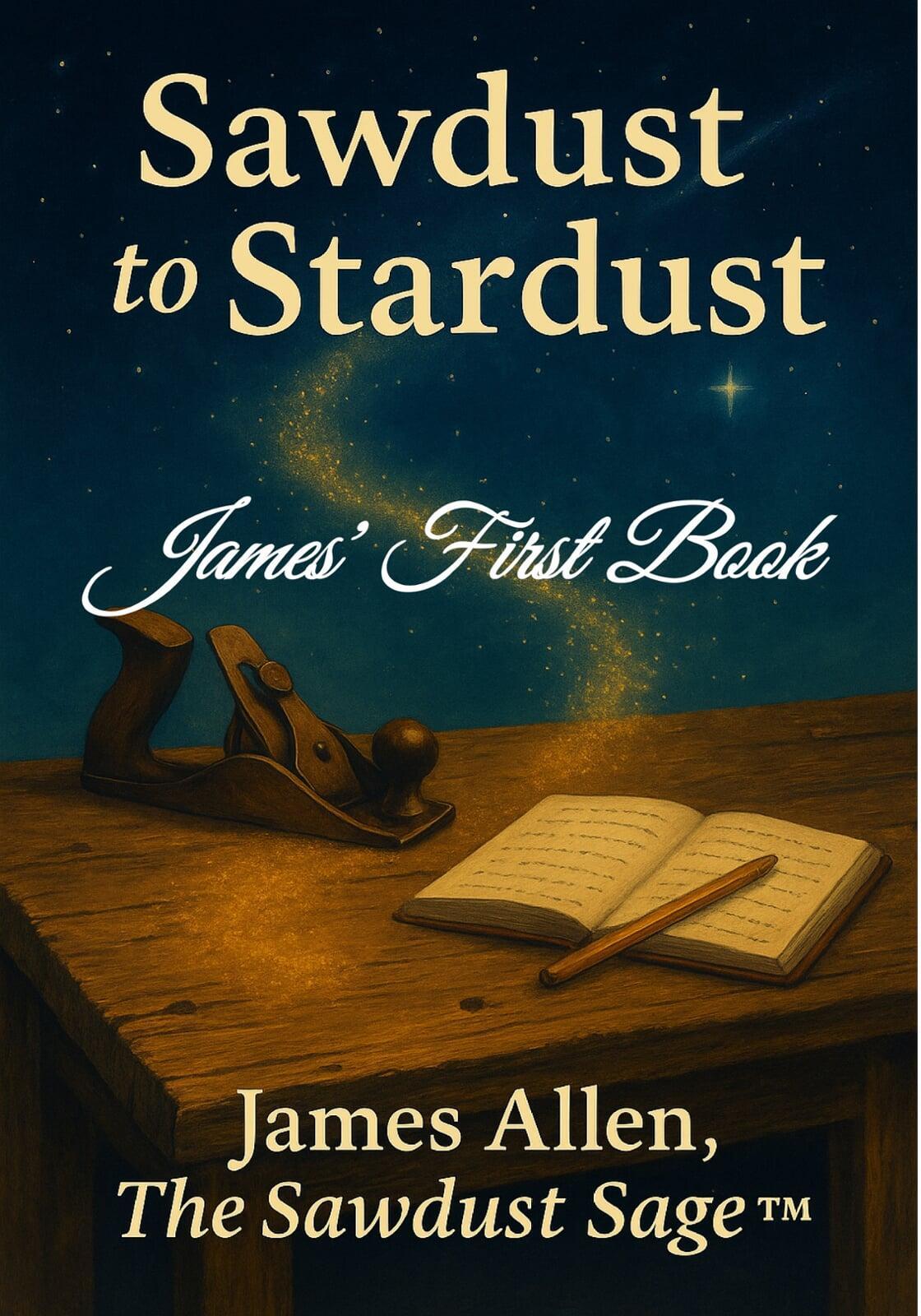 Cover of Sawdust to Stardust by James Allen, from the Musings from the Sawdust Sage collection.