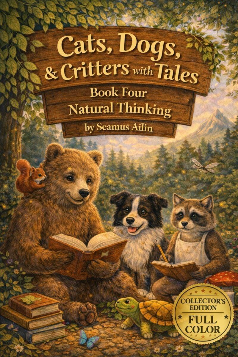 Book cover for Cats, Dogs & Critters with Tales: Watching the Wild by Seamus Ailin.
